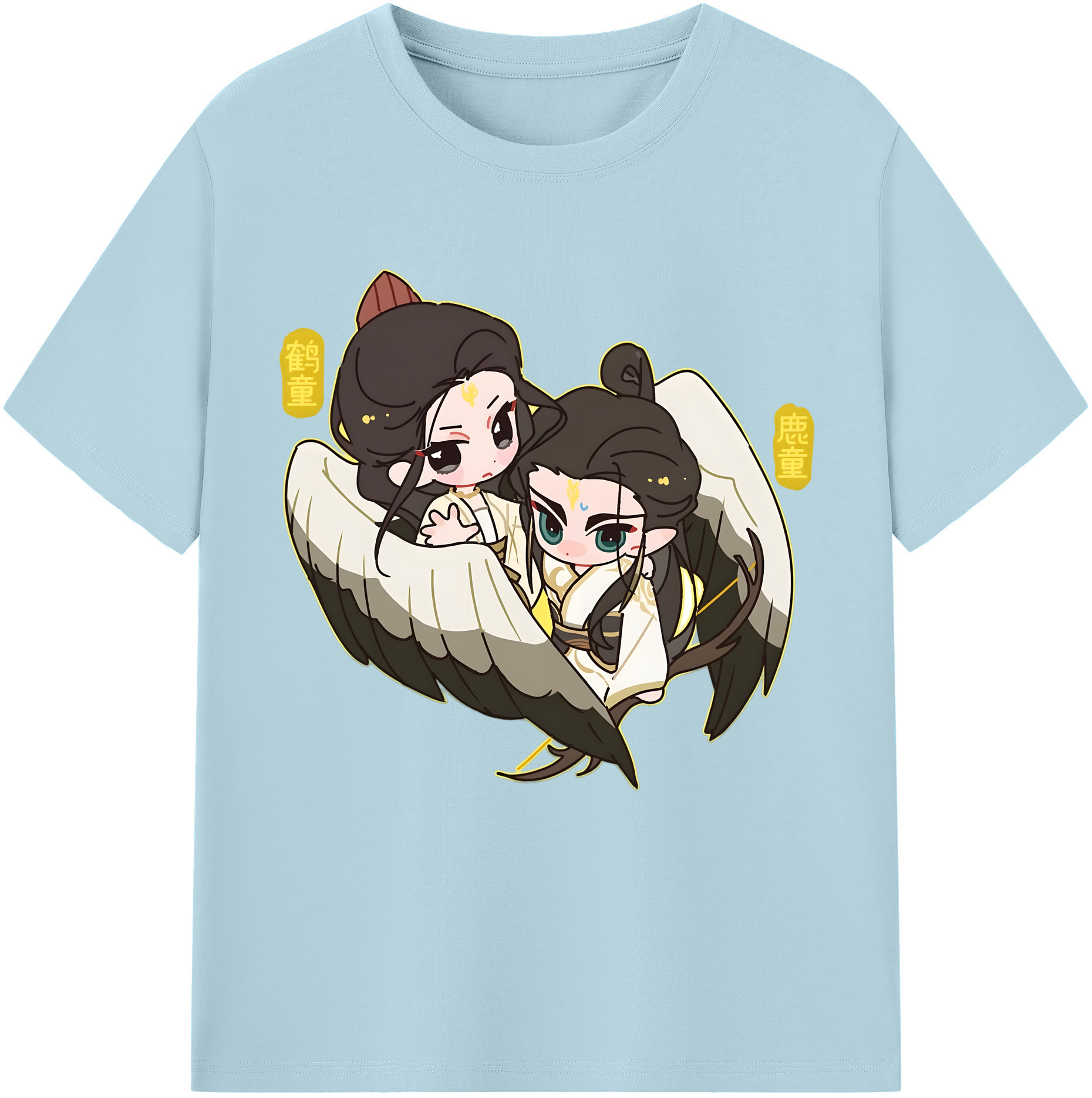 （画像用） Ne Zha 2 ナタ 魔童の大暴れ 綿100％半袖Tシャツ（フロントプリント）